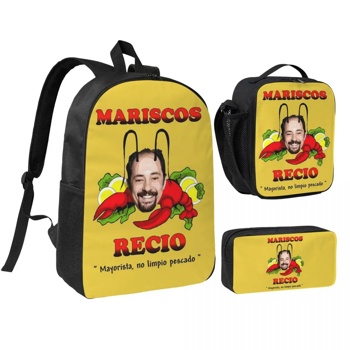 Antonio Recio Backpack Boys Girls BookBag School Bag Shoulder Bags 3ps Insulated Lunch Bag Pencil Case
Antonio Recio Backpack Boys Girls BookBag School Bag Shoulder Bags 3ps Insulated Lunch Bag Pencil Case