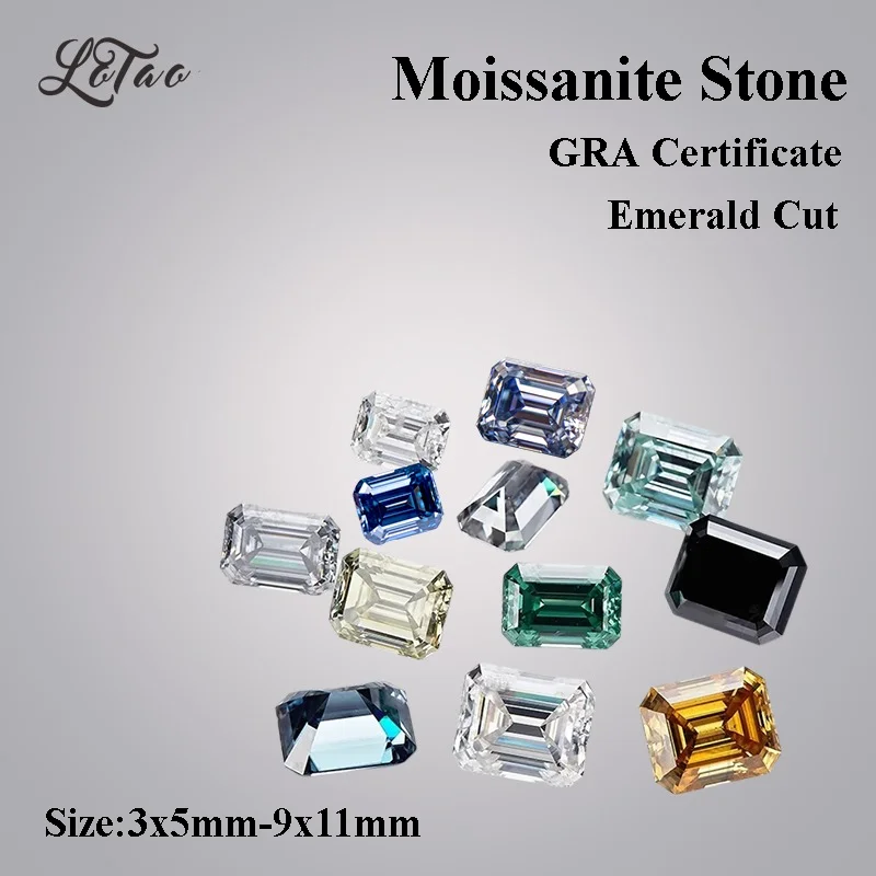 Moissanite Stone Emerald Cut Shiny Quality VVS1 Combination Chain Charms for Advanced Jewelry Making Materials GRA Certificate
Moissanite Stone Emerald Cut Shiny Quality VVS1 Combination Chain Charms for Advanced Jewelry Making Materials GRA Certificate