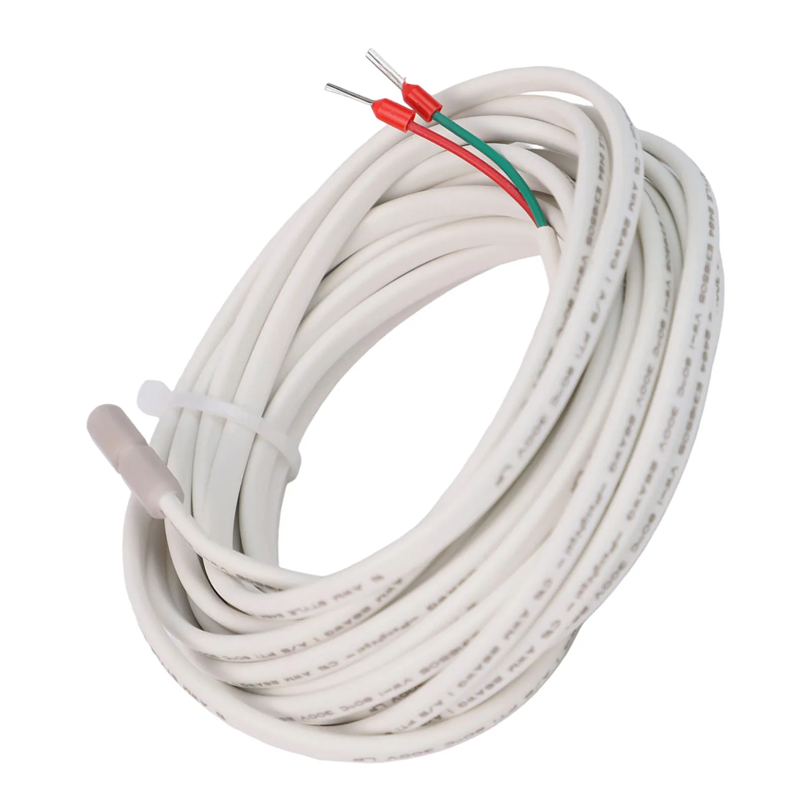 Floor Heating Temperature Sensor Outdoor Heating Indoor Heating 5m White Waterproof Sensor Sturdy Cable Design
Floor Heating Temperature Sensor Outdoor Heating Indoor Heating 5m White Waterproof Sensor Sturdy Cable Design