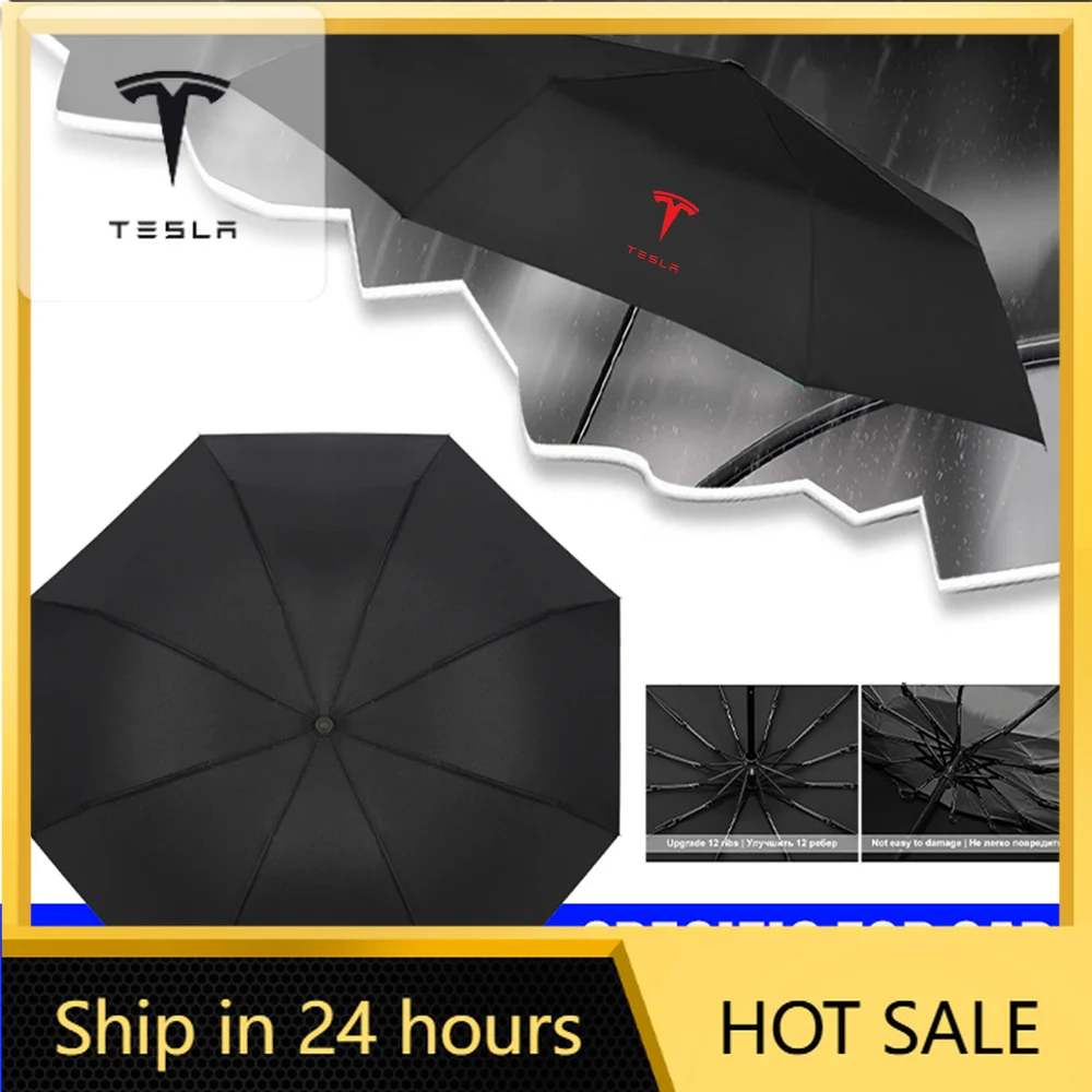 Car Sticker 12 Bone Fully Automatic Umbrella UV Resistant Folding Umbrella Sunshade Protection For Tesla Model 3 Model Y Model S
Car Sticker 12 Bone Fully Automatic Umbrella UV Resistant Folding Umbrella Sunshade Protection For Tesla Model 3 Model Y Model S