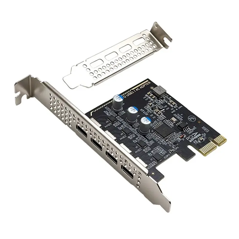 A13E-Riser Card PCIE USB Type-C Expansion Card Adapter HUB 4 Port USB-C USB3.2 GEN1 5 Gbps With Low-Profile Bracket For Desktop
A13E-Riser Card PCIE USB Type-C Expansion Card Adapter HUB 4 Port USB-C USB3.2 GEN1 5 Gbps With Low-Profile Bracket For Desktop