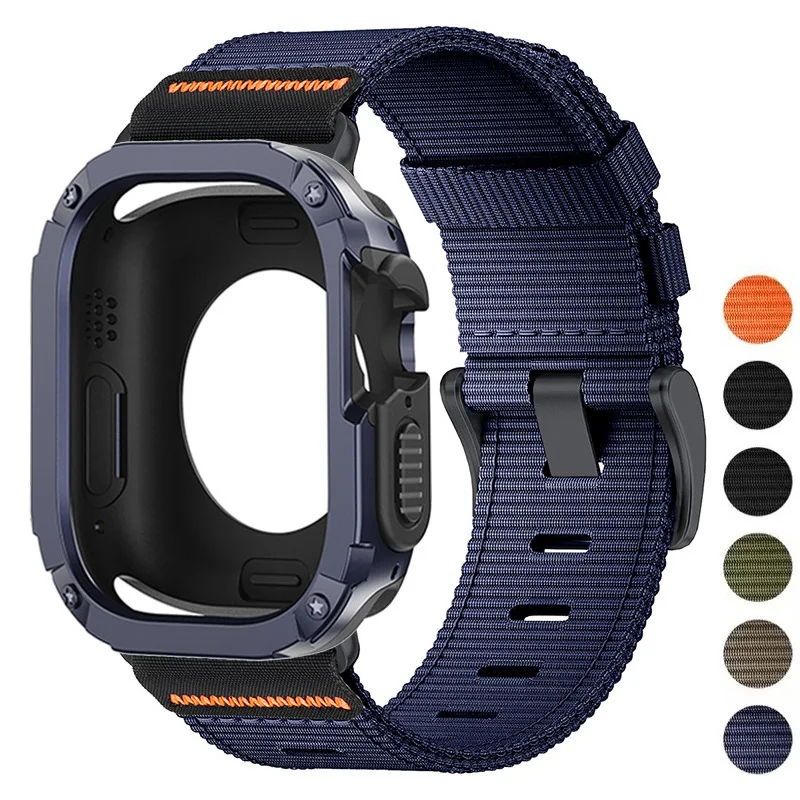 TPU PC Case+Nylon Strap For Apple Watch Series 11 10 42 46mm Ultra 3 49mm Protective Colver For Iwatch 987 44 45mm 6SE54 40 41mm
TPU PC Case+Nylon Strap For Apple Watch Series 11 10 42 46mm Ultra 3 49mm Protective Colver For Iwatch 987 44 45mm 6SE54 40 41mm
