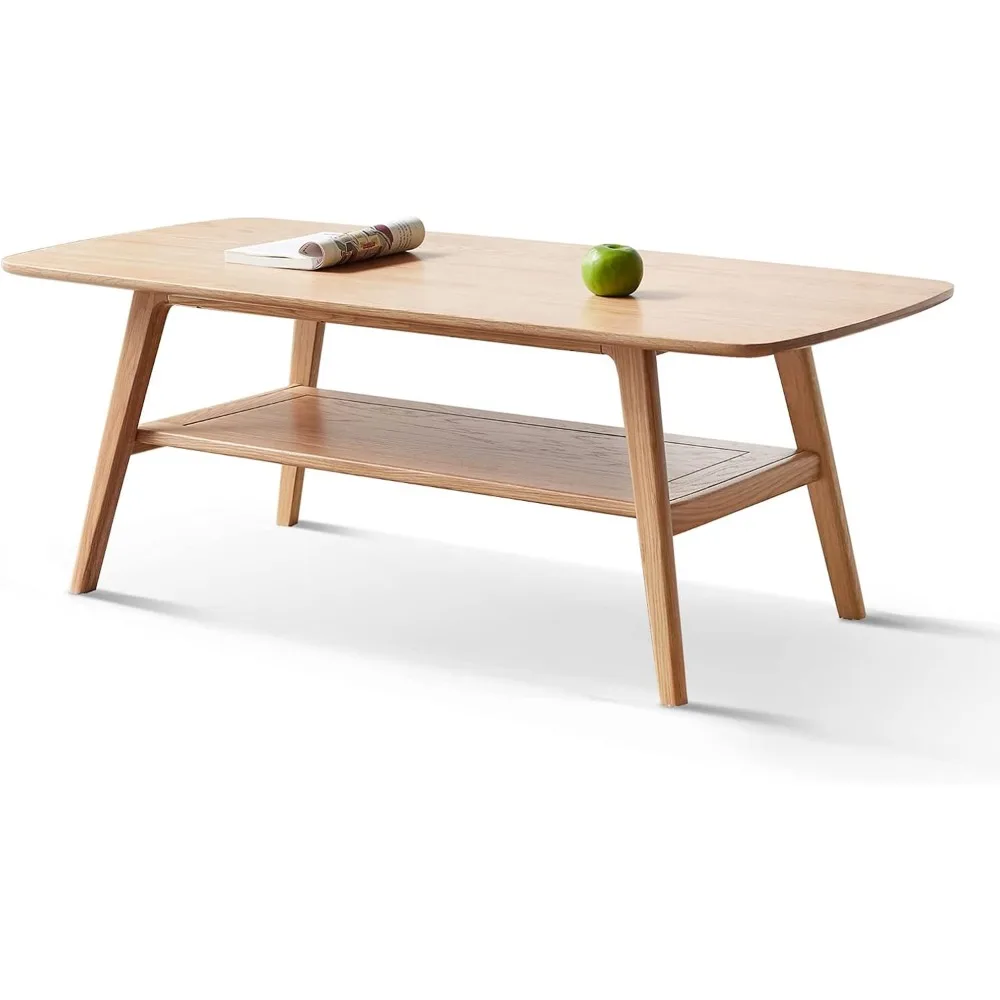 100% Solid Oak Wood Coffee Table for Living Room, Small Coffee Table with Shelf Storage
100% Solid Oak Wood Coffee Table for Living Room, Small Coffee Table with Shelf Storage