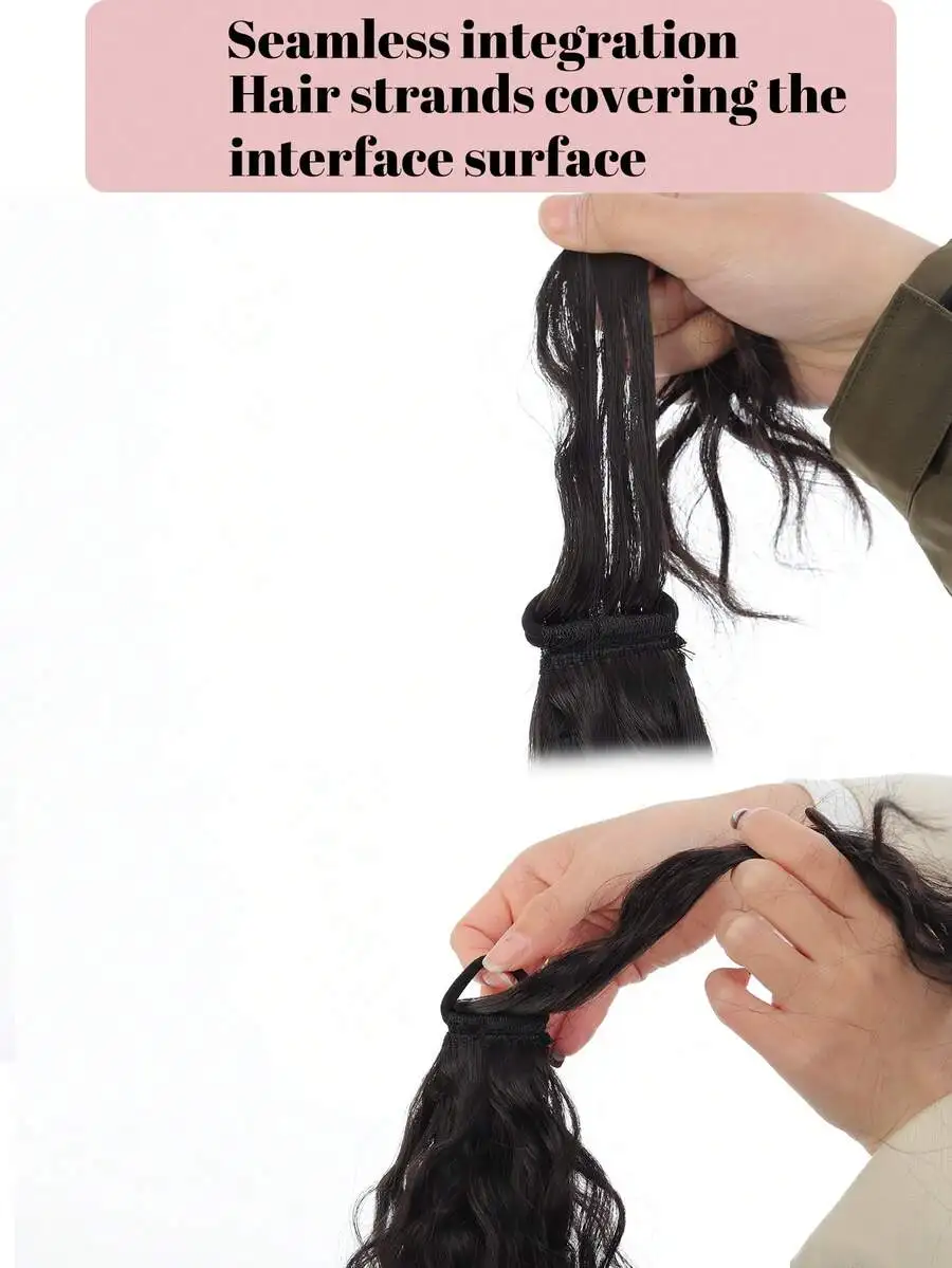 Synthetic Hair Ponytail Extension Heat Resistant Fiber Natural Water Wave Elastic Hair Tie Daily Wear
Synthetic Hair Ponytail Extension Heat Resistant Fiber Natural Water Wave Elastic Hair Tie Daily Wear