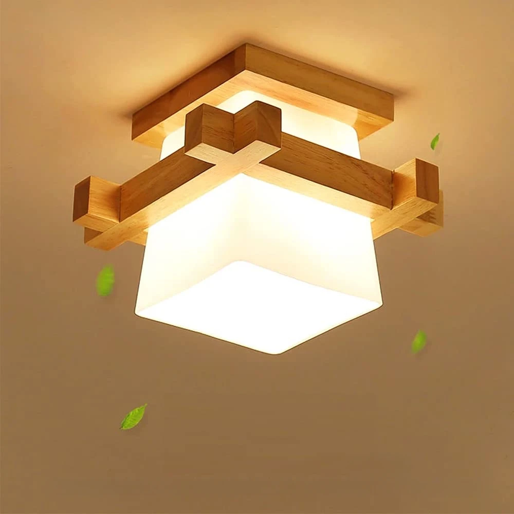 Modern Wooden Ceiling Light Glass Lampshade with Warm Light Blub, E27 Bulbs Universal, Pendant Light Fixtures, for Hallway Porch
Modern Wooden Ceiling Light Glass Lampshade with Warm Light Blub, E27 Bulbs Universal, Pendant Light Fixtures, for Hallway Porch