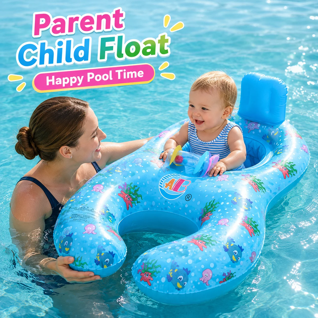 1PC Parent Child Inflatable Swimming Float Ring, Baby Pool Seat with Backrest, Summer Water Toy for Pool Beach
1PC Parent Child Inflatable Swimming Float Ring, Baby Pool Seat with Backrest, Summer Water Toy for Pool Beach