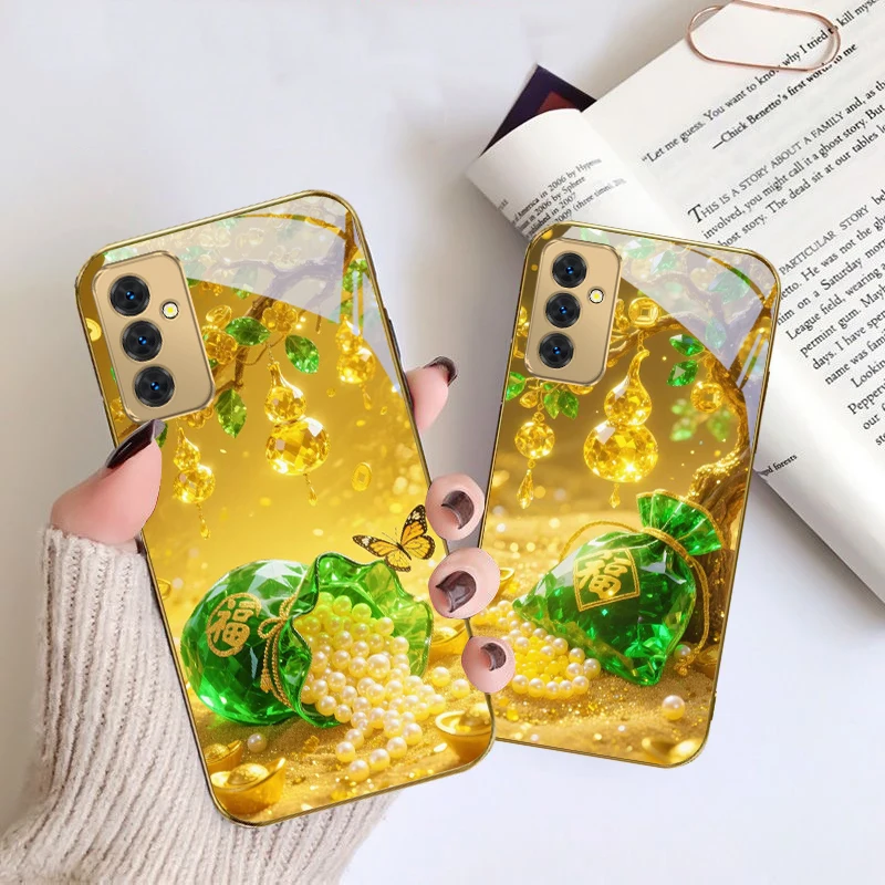 Green Cute Lucky Bag For Samsung Galaxy S 21 S22 S23 Plus S24 Ultra S20 FE 25Ultra S21+ S9+ 22Plus Golden glass phone case
Green Cute Lucky Bag For Samsung Galaxy S 21 S22 S23 Plus S24 Ultra S20 FE 25Ultra S21+ S9+ 22Plus Golden glass phone case