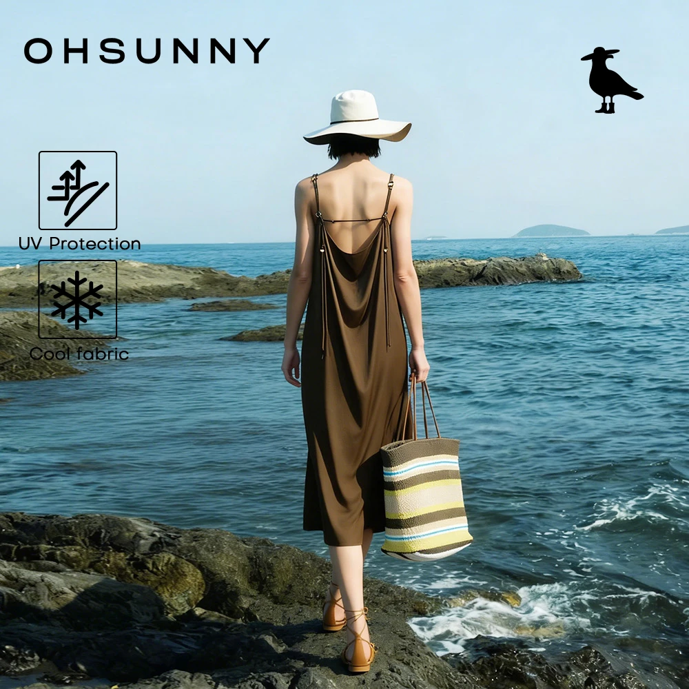 OhSunny Slip Dress with Adjustable Straps & Elegant Beaded Cooling Copper Ammonia Fabric UPF 500+,2026 Summer Vacation Dresses
OhSunny Slip Dress with Adjustable Straps & Elegant Beaded Cooling Copper Ammonia Fabric UPF 500+,2026 Summer Vacation Dresses