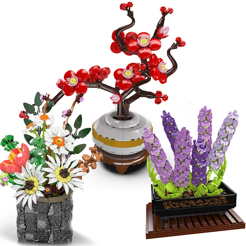 Artificial Potted Plants Series Building Block Orchid Rose Daisy Flowers Small Particles Assembly Model MOC Bricks Ornament Gift
Artificial Potted Plants Series Building Block Orchid Rose Daisy Flowers Small Particles Assembly Model MOC Bricks Ornament Gift