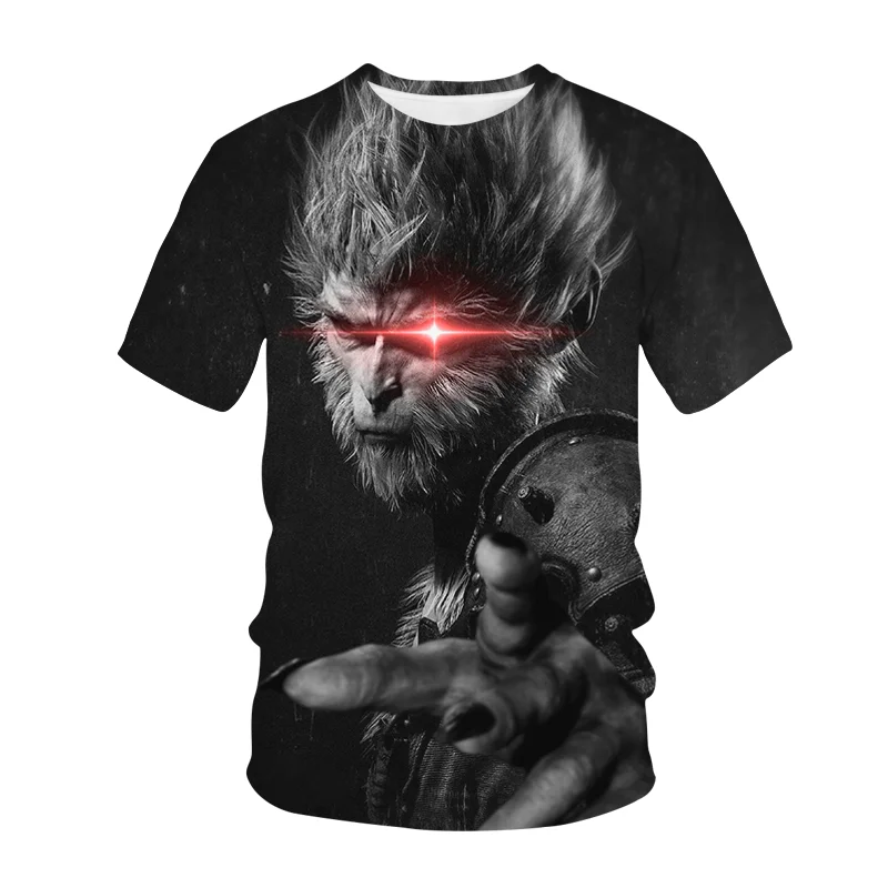 2024 Summer new personality dark Monkey Monkey 3D printed breathable T-shirt Cartoon Monkey King
2024 Summer new personality dark Monkey Monkey 3D printed breathable T-shirt Cartoon Monkey King