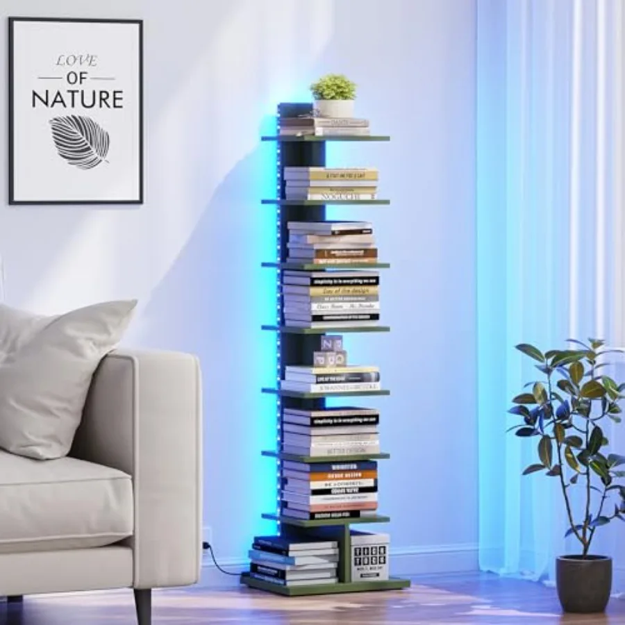 Узкий книжный шкаф с LED-подсветкой, стеллаж для книг с подсветкой, угловой напольный стеллаж для небольших помещений, для гостиной, офиса, кабинета, прихожей BS
Узкий книжный шкаф с LED-подсветкой, стеллаж для книг с подсветкой, угловой напольный стеллаж для небольших помещений, для гостиной, офиса, кабинета, прихожей BS