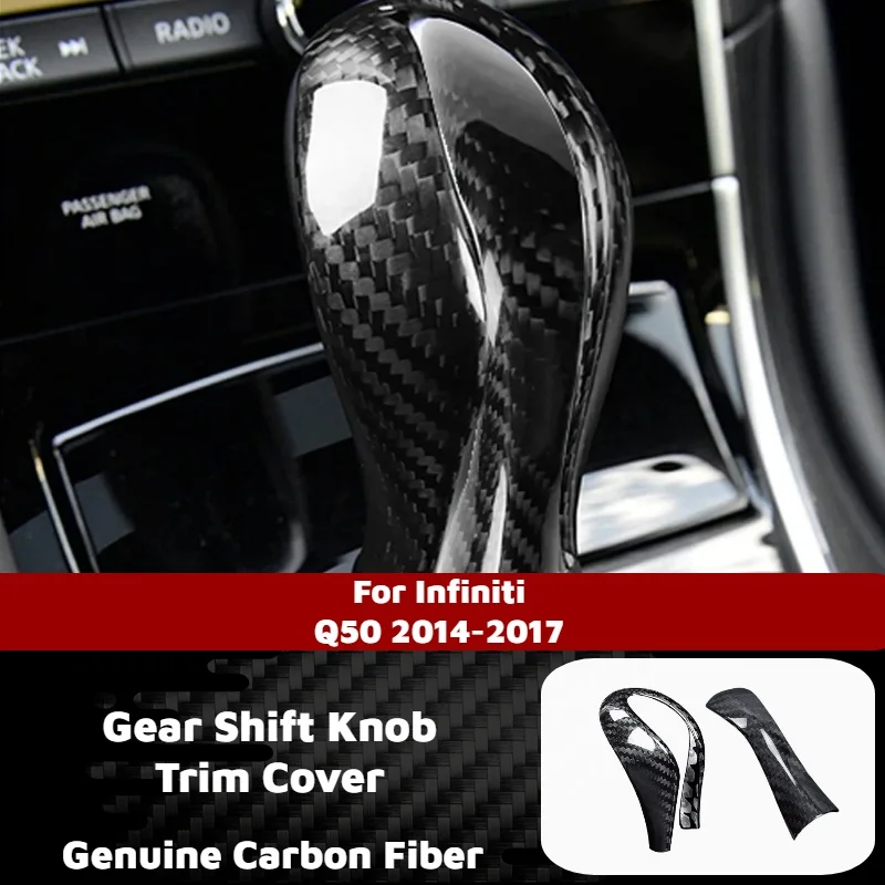 Carbon Fiber Gear Shift Knob Cover Trim Sticker for Infiniti Q50 2014-2017 Modification Interior Retrofitting Car Accessories
Carbon Fiber Gear Shift Knob Cover Trim Sticker for Infiniti Q50 2014-2017 Modification Interior Retrofitting Car Accessories