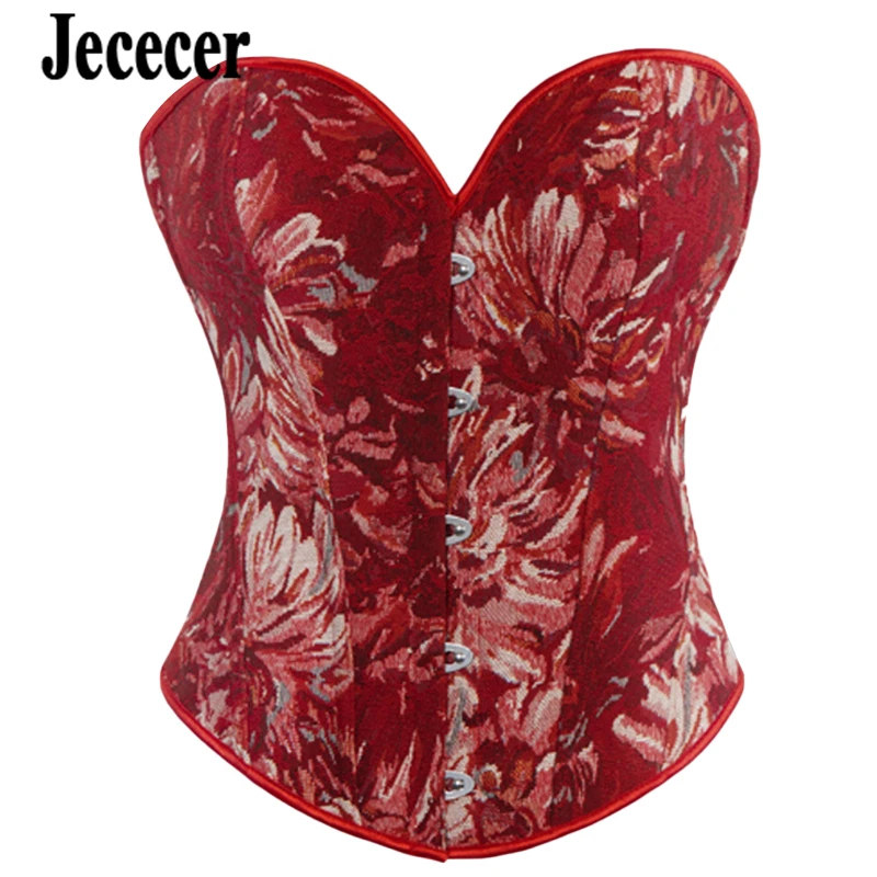 Jececer Floral Corset For Woman Waist Shaper Push Up Underwear Strapless Lace Up Tank Tops Multicolored Women's Clothing
Jececer Floral Corset For Woman Waist Shaper Push Up Underwear Strapless Lace Up Tank Tops Multicolored Women's Clothing