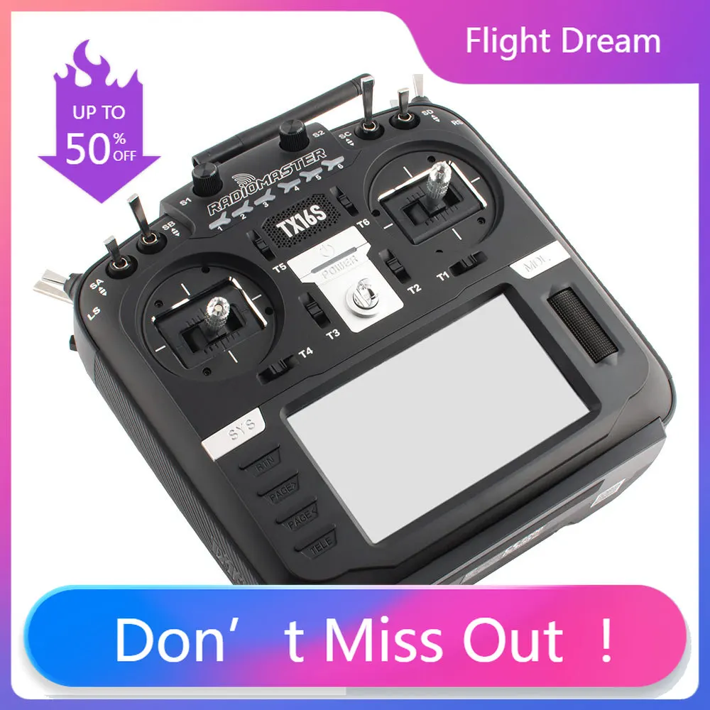 NYRadioMaster TX16S MKII V4.0 16CH 2.4G Hall Gimbals ELRS 4in1 Transmitter Remote Control s
NYRadioMaster TX16S MKII V4.0 16CH 2.4G Hall Gimbals ELRS 4in1 Transmitter Remote Control s