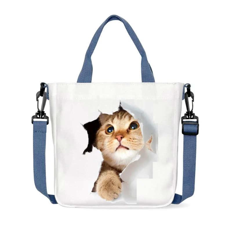Kawaii Cat Printing Canvas Shoulder Bag Casual Tote Eco-friendly Portable Detachable Shoulder Strap Crossbody Bag Handbag
Kawaii Cat Printing Canvas Shoulder Bag Casual Tote Eco-friendly Portable Detachable Shoulder Strap Crossbody Bag Handbag