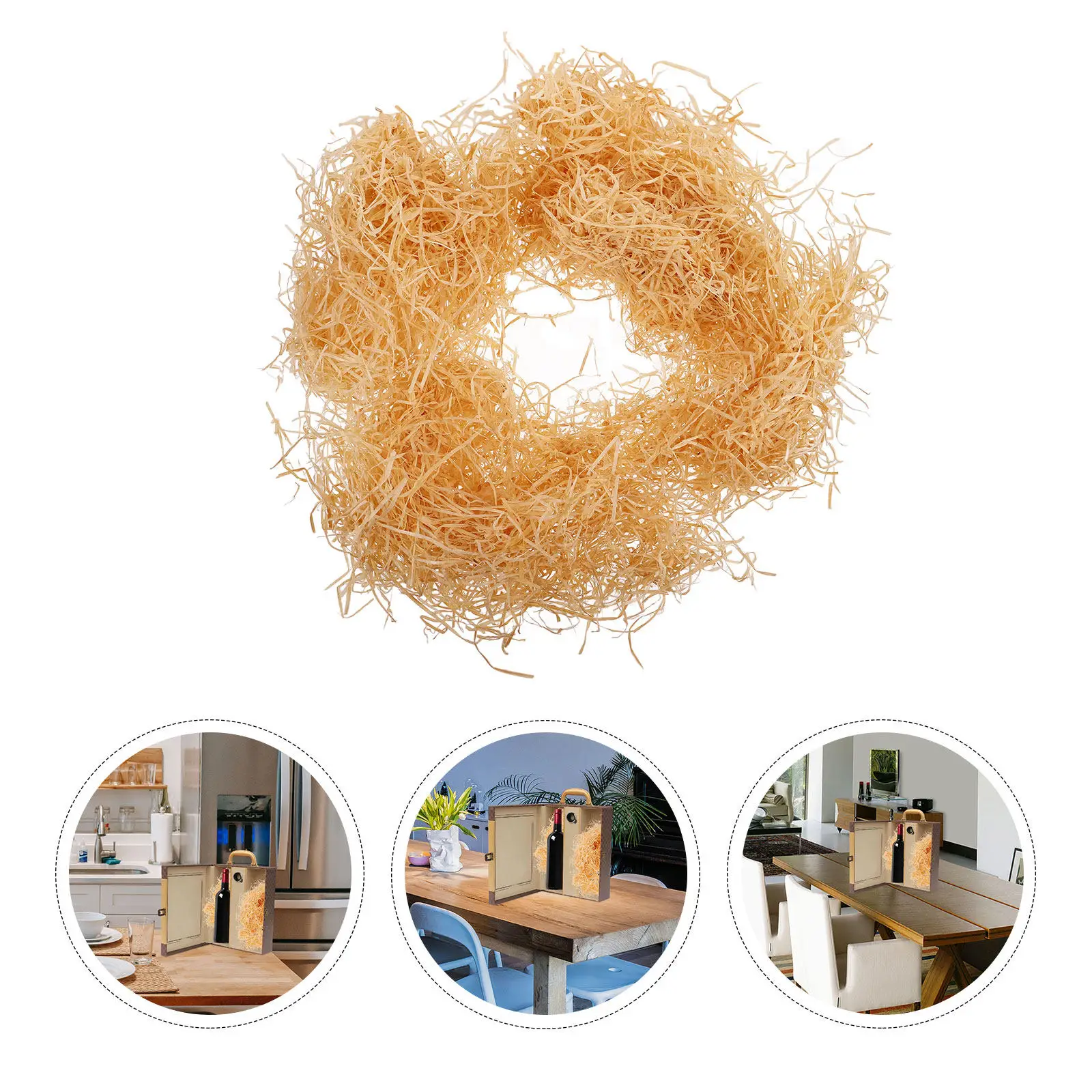 Wood Wool Packing Filler Natural Lightweight Sturdy Wood Shavings Protective Cushioning for Wine Box Basket Decorative
Wood Wool Packing Filler Natural Lightweight Sturdy Wood Shavings Protective Cushioning for Wine Box Basket Decorative
