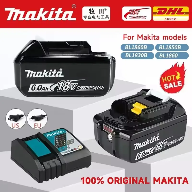 Makita original battery, suitable for 18V 6Ah/5Ah/3Ah battery BL1830B BL1840 BL1840B BL1850 BL1850B replacement lithium battery
Makita original battery, suitable for 18V 6Ah/5Ah/3Ah battery BL1830B BL1840 BL1840B BL1850 BL1850B replacement lithium battery