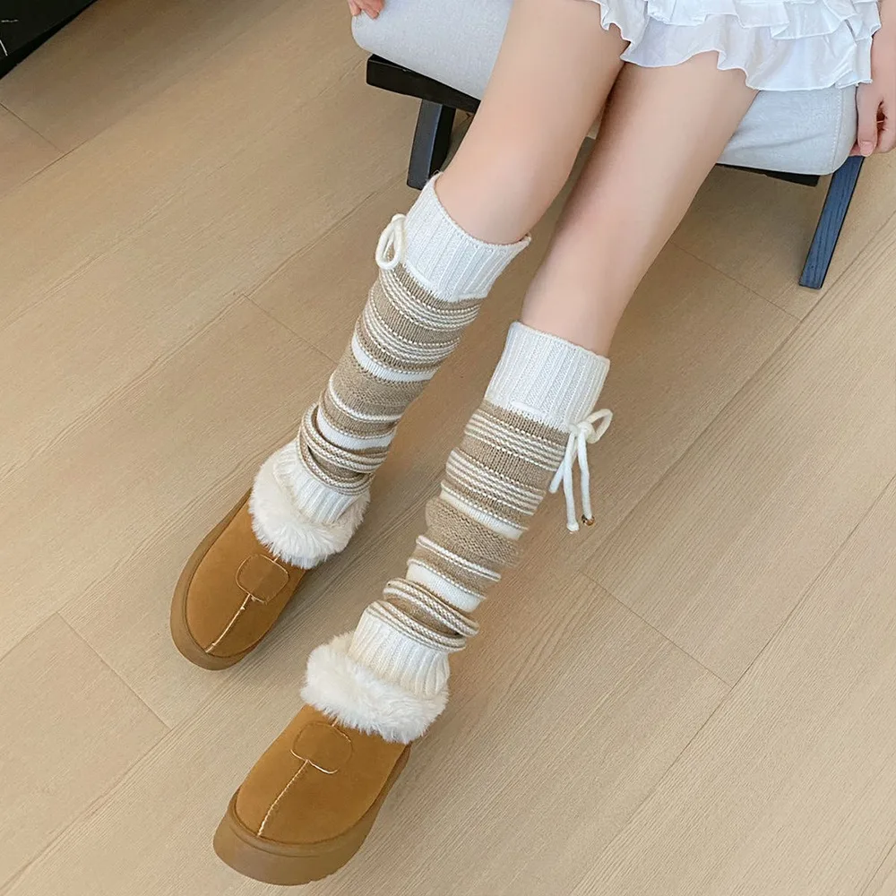 New Winter Warm Knitted Leg Warmers Cozy Retro Stripe Bowknot Scrunch Socks Wool Blend Cable Cuff Autumn Winter Boot Socks
New Winter Warm Knitted Leg Warmers Cozy Retro Stripe Bowknot Scrunch Socks Wool Blend Cable Cuff Autumn Winter Boot Socks