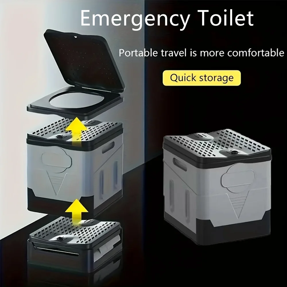 Portable Folding Outdoor Toilet Reusable Trash Can Multifunctional Emergency Toilet For Picnic Car Travel Hiking Long Trips
Portable Folding Outdoor Toilet Reusable Trash Can Multifunctional Emergency Toilet For Picnic Car Travel Hiking Long Trips
