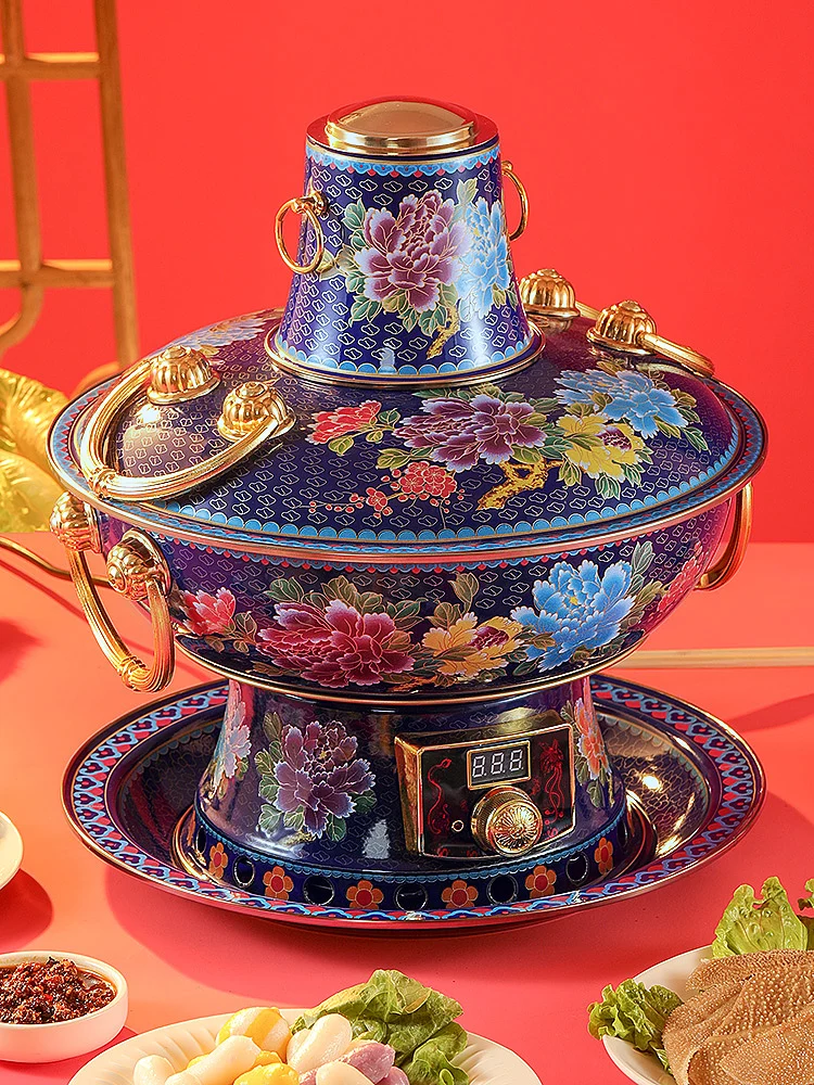 Household electric and carbon dual-purpose brass hot pot stove, charcoal plug in, old-fashioned lamb pot, enamel copper pot
Household electric and carbon dual-purpose brass hot pot stove, charcoal plug in, old-fashioned lamb pot, enamel copper pot