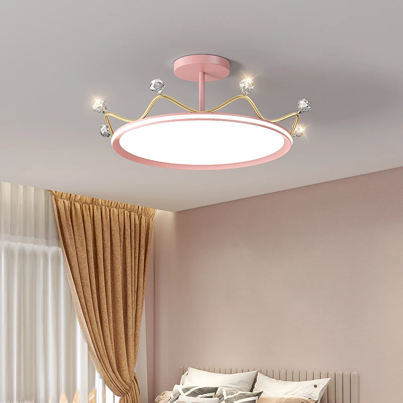 Children's Room Ceiling Lights New Crown Bedroom Lamp Cartoon Girl Princess Girl Room Lamp Full Spectrum Eye Protection Lamp
Children's Room Ceiling Lights New Crown Bedroom Lamp Cartoon Girl Princess Girl Room Lamp Full Spectrum Eye Protection Lamp