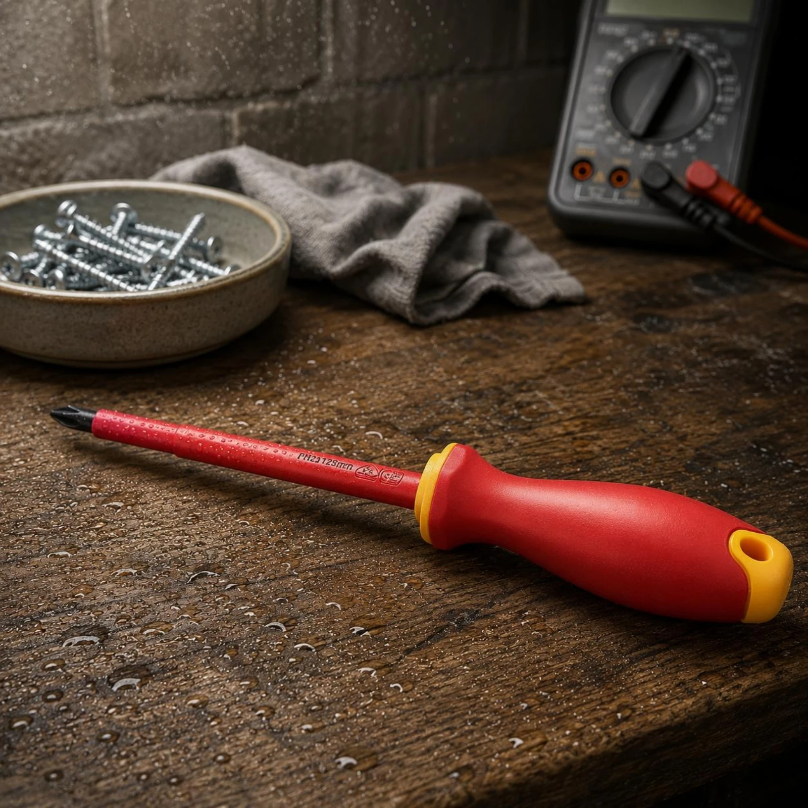 Electrician Screwdriver Attractive Insulated Screwdriver Hand Tool Ergonomic Grip Red Handle for Electricians, Electrical Work
Electrician Screwdriver Attractive Insulated Screwdriver Hand Tool Ergonomic Grip Red Handle for Electricians, Electrical Work