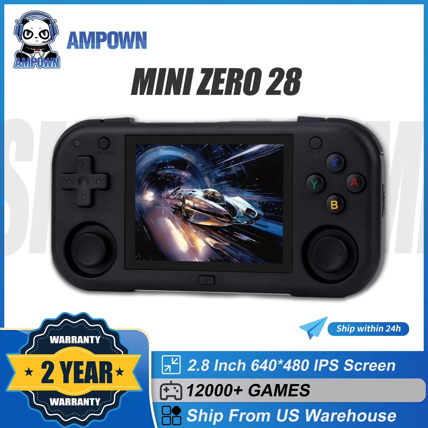 AMPOWN Mini Zero 28 Portable Retro Video Game Handheld Game Players Consoles 2.8 Inch IPS OCA Viewing Angle Android System
AMPOWN Mini Zero 28 Portable Retro Video Game Handheld Game Players Consoles 2.8 Inch IPS OCA Viewing Angle Android System