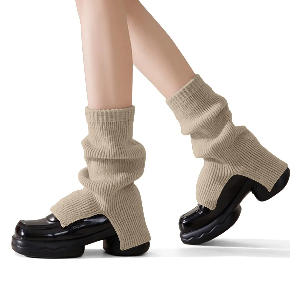 1 Pair Versatile Knitted Leggings Retro Korean Style Knitted Leg Warmers Solid Color Split Design Warm Foot Covers
1 Pair Versatile Knitted Leggings Retro Korean Style Knitted Leg Warmers Solid Color Split Design Warm Foot Covers