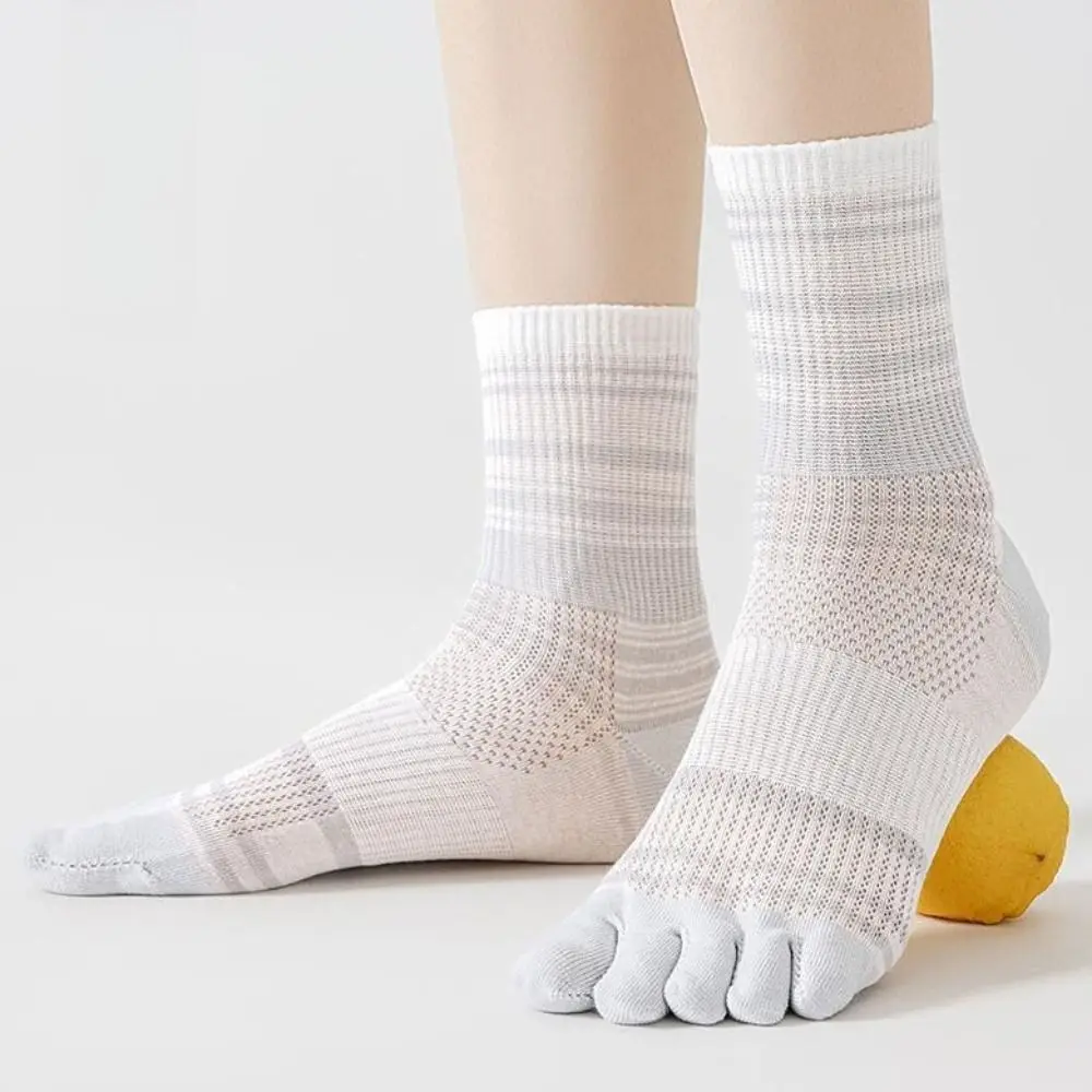 Patchwork Breathable Five Toe Tube Socks Thin Mesh Cotton Mid-calf Socks Candy Color Stripe Split Toe Socks Summer
Patchwork Breathable Five Toe Tube Socks Thin Mesh Cotton Mid-calf Socks Candy Color Stripe Split Toe Socks Summer