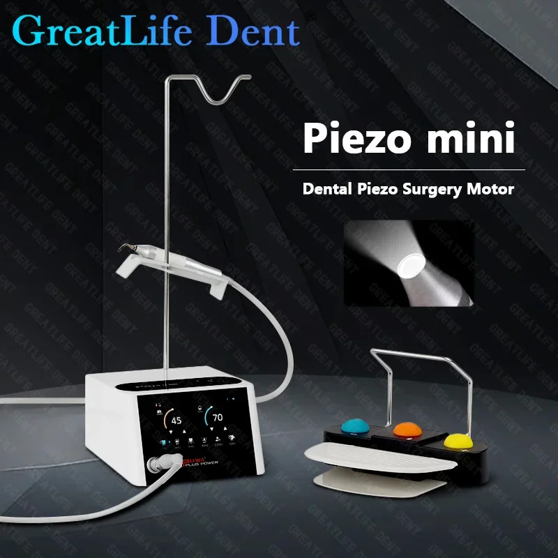 GreatLife Dental Piezo Surgery Bone Cutter Equipment Ultrasonic Bone Knife Surgery Mini Surgical Motor Oral Surgery Machine
GreatLife Dental Piezo Surgery Bone Cutter Equipment Ultrasonic Bone Knife Surgery Mini Surgical Motor Oral Surgery Machine