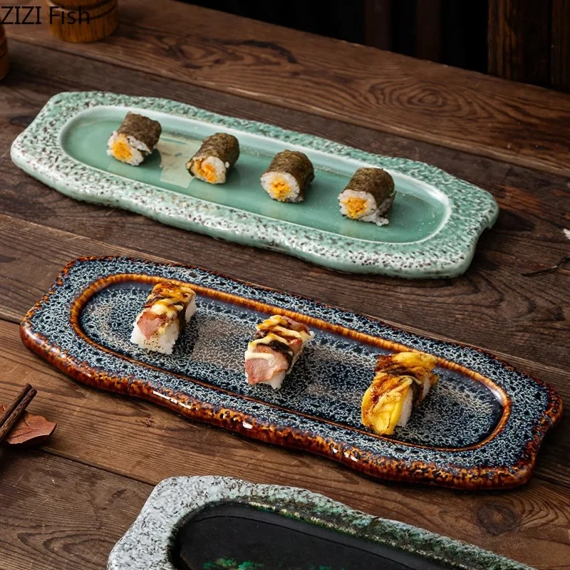 Vintage Changpan Hotel Restaurant Dining Sushi Plate Afternoon Tea Dim Sum Dessert Plate Japanese Household Ceramic Tableware
Vintage Changpan Hotel Restaurant Dining Sushi Plate Afternoon Tea Dim Sum Dessert Plate Japanese Household Ceramic Tableware
