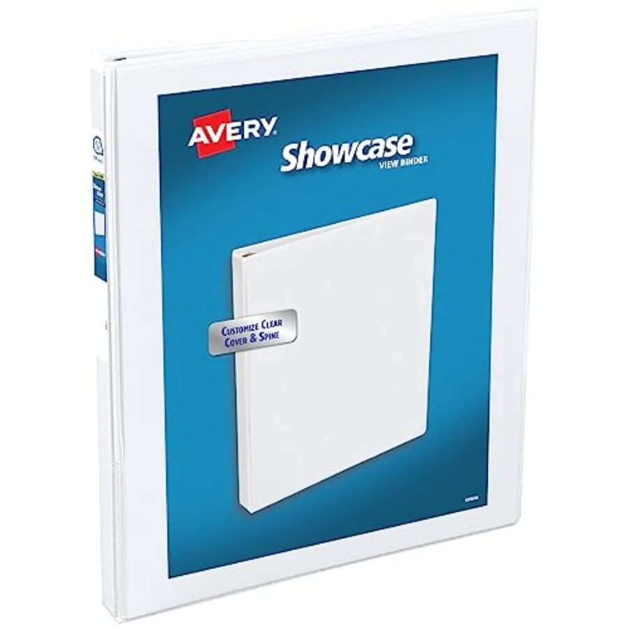 Showcase Standard View 3 Ring Binder, 0.5" Slant Rings, 135-Sheet Capacity, 0.7 Inch Wide Spine, 1 White Binder, Ideal for Ligh
Showcase Standard View 3 Ring Binder, 0.5" Slant Rings, 135-Sheet Capacity, 0.7 Inch Wide Spine, 1 White Binder, Ideal for Ligh