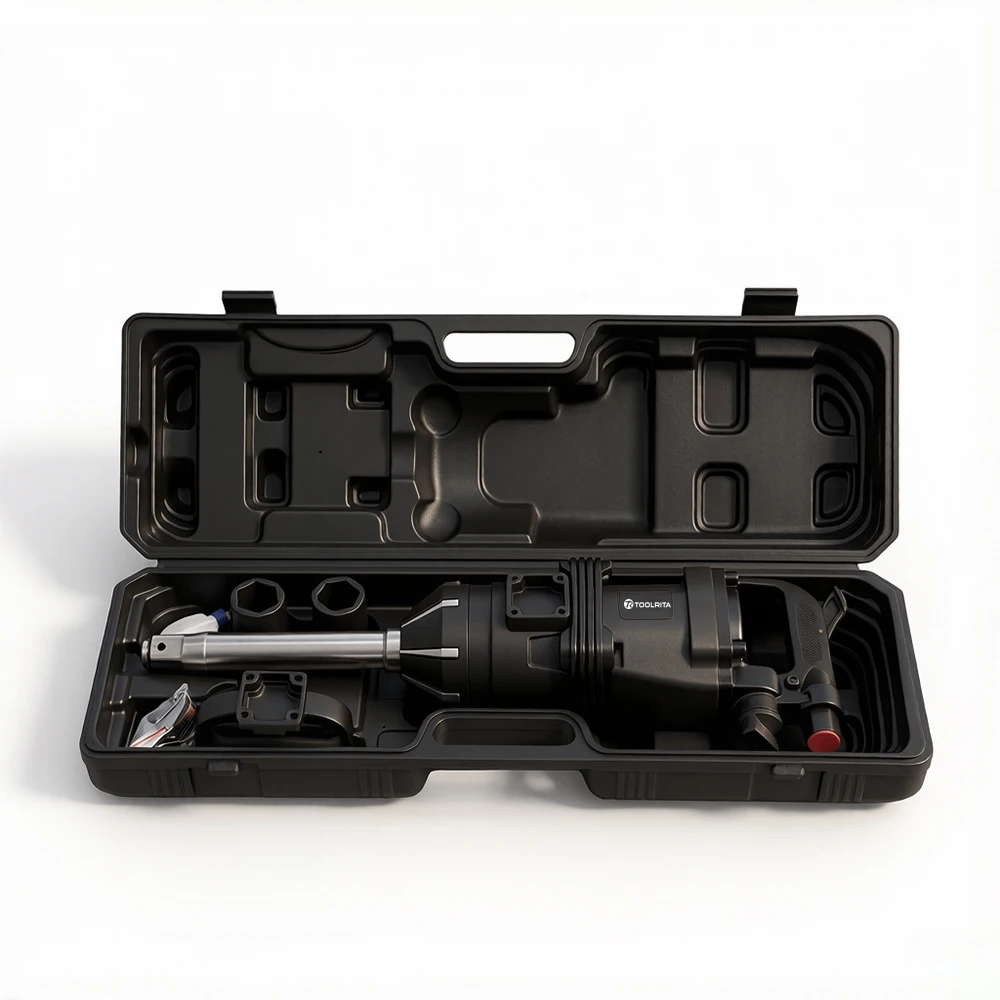Truck Mechanic Tools 1 Inch 4600Nm 3800RPM Pneumatic Impact Wrench Kit With 2-Pcs Socket
Truck Mechanic Tools 1 Inch 4600Nm 3800RPM Pneumatic Impact Wrench Kit With 2-Pcs Socket