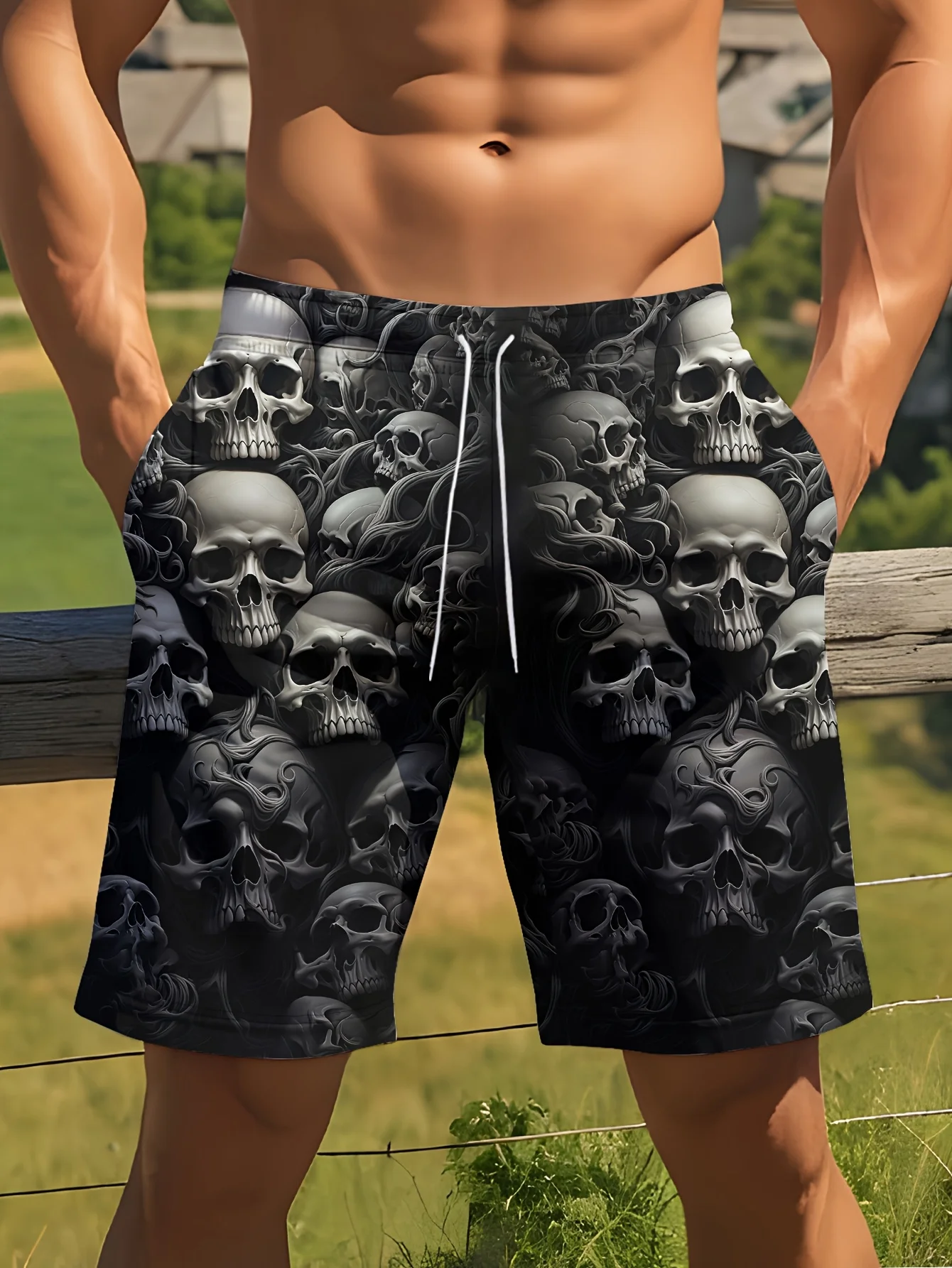 3D Printing Cool Skeleton Men's Personalized Fashion Swimming Pants Summer Breathable Oversized Leisure Sports Beach Shorts
3D Printing Cool Skeleton Men's Personalized Fashion Swimming Pants Summer Breathable Oversized Leisure Sports Beach Shorts