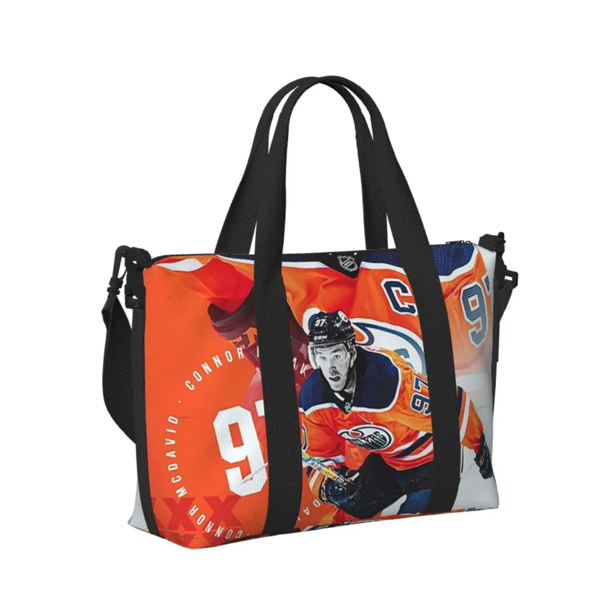 Custom Connor McDavid Beach Travel Bag Large Capacity Tote Bags for Gym Sport Women Shopping Duffle Shoulder Bag
Custom Connor McDavid Beach Travel Bag Large Capacity Tote Bags for Gym Sport Women Shopping Duffle Shoulder Bag
