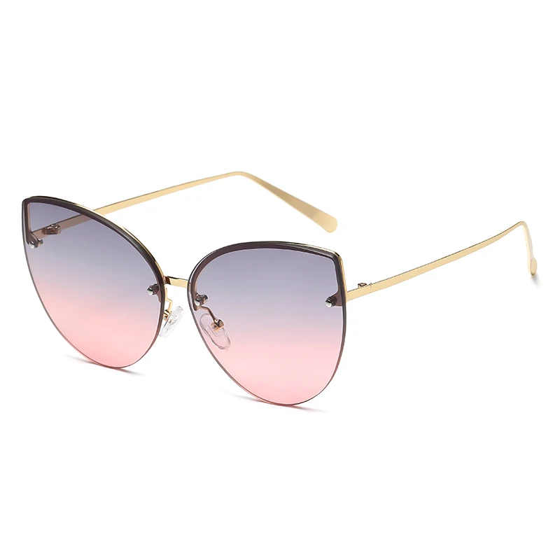 Vintage Cat Eye Rimless Sunglasses Metal Frames Cateye Shades Gradient UV400 Summer Traveling Sun Glasses For Women UV400
Vintage Cat Eye Rimless Sunglasses Metal Frames Cateye Shades Gradient UV400 Summer Traveling Sun Glasses For Women UV400