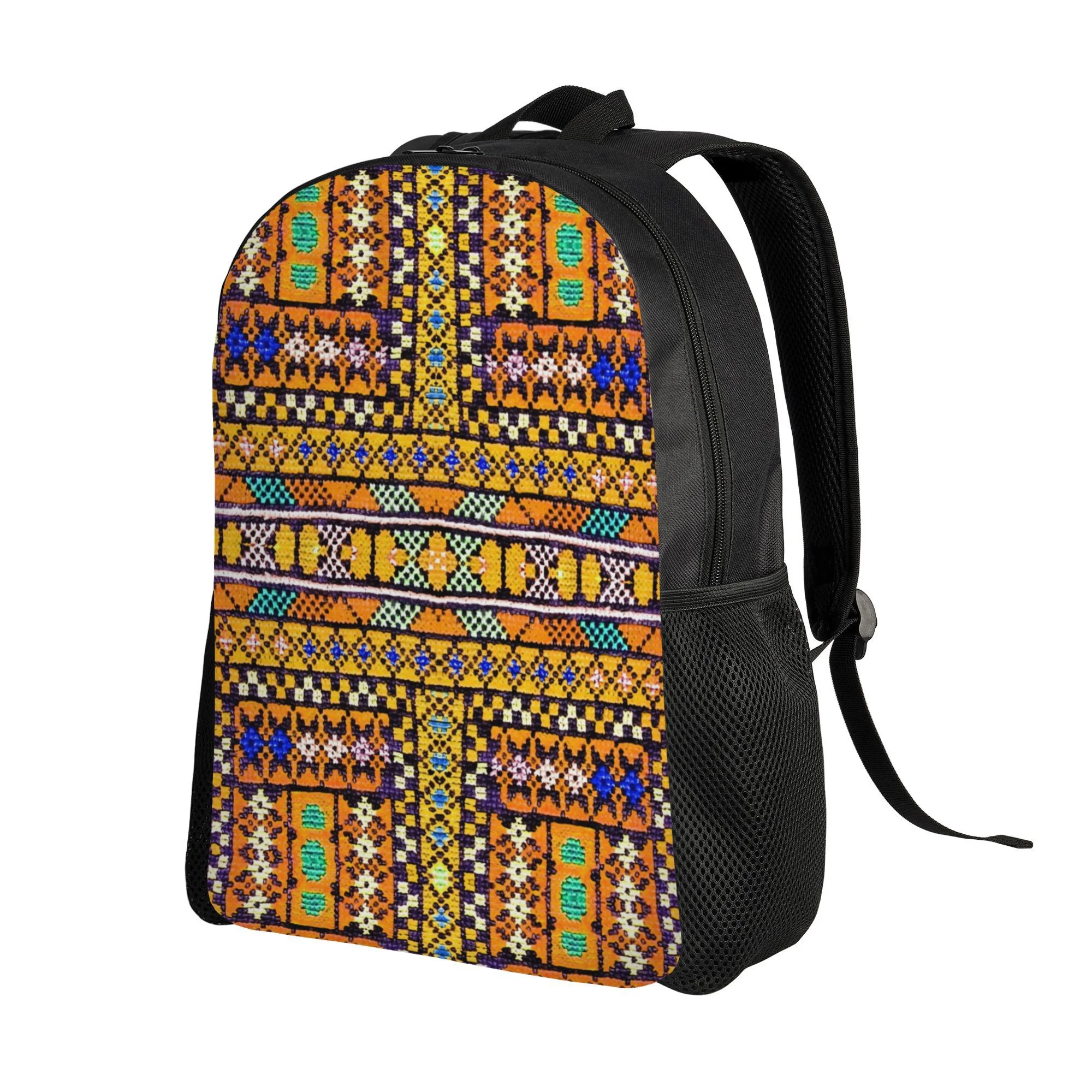Men's Yellow and Multi-Colour Mixed Design Embroidered Backpack - Fashion Casual School Bag with a Main Partition for Daily
Men's Yellow and Multi-Colour Mixed Design Embroidered Backpack - Fashion Casual School Bag with a Main Partition for Daily