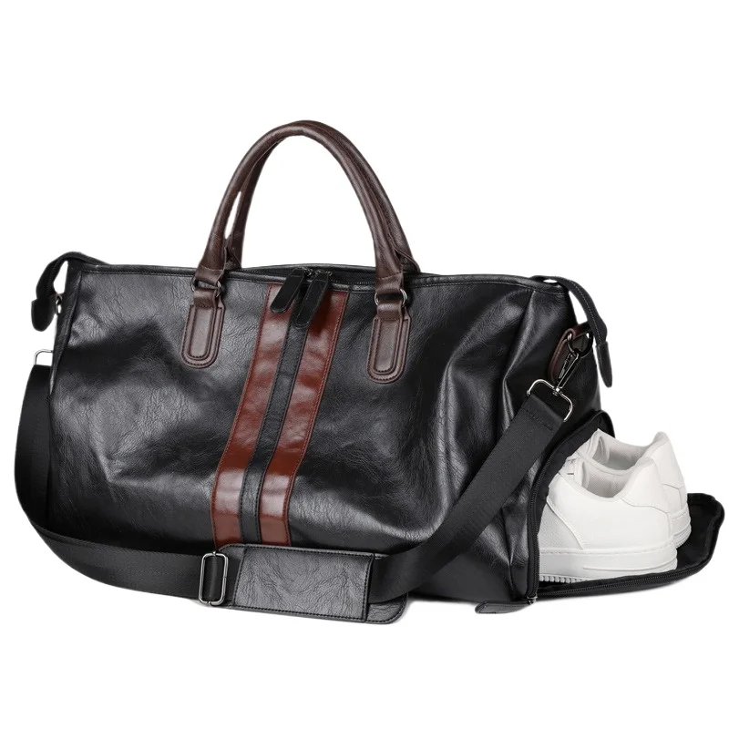 Men's Luxury Leather Large Capacity Travel Bag with Shoe Compartment Shoulder Crossbody Purse Handbag for Short Trip
Men's Luxury Leather Large Capacity Travel Bag with Shoe Compartment Shoulder Crossbody Purse Handbag for Short Trip