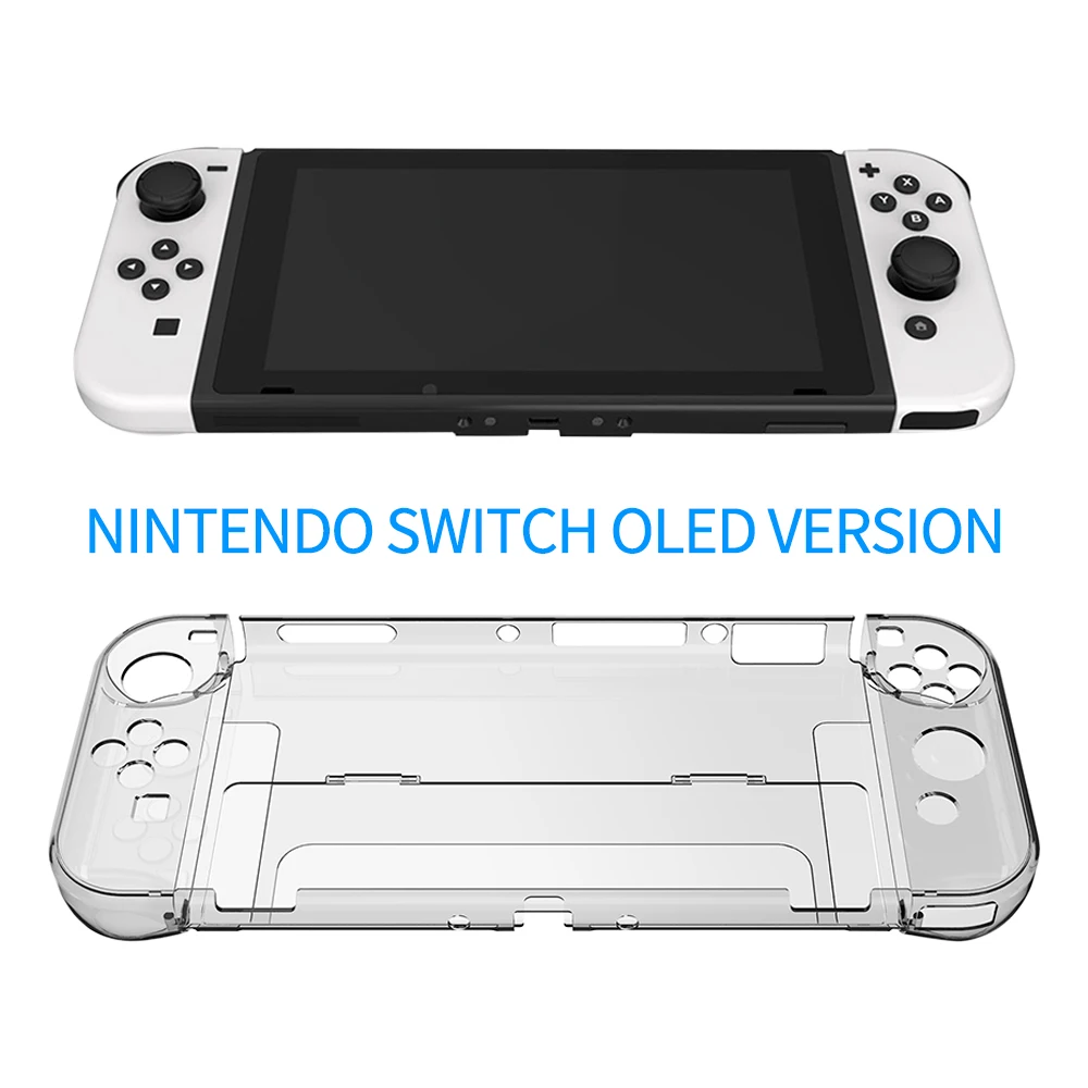 Кристально чистый чехол для консоли, силиконовый чехол для Nintendo Switch, OLED-прозрачный защитный флип-чехол, противоударная защита от падения
Кристально чистый чехол для консоли, силиконовый чехол для Nintendo Switch, OLED-прозрачный защитный флип-чехол, противоударная защита от падения