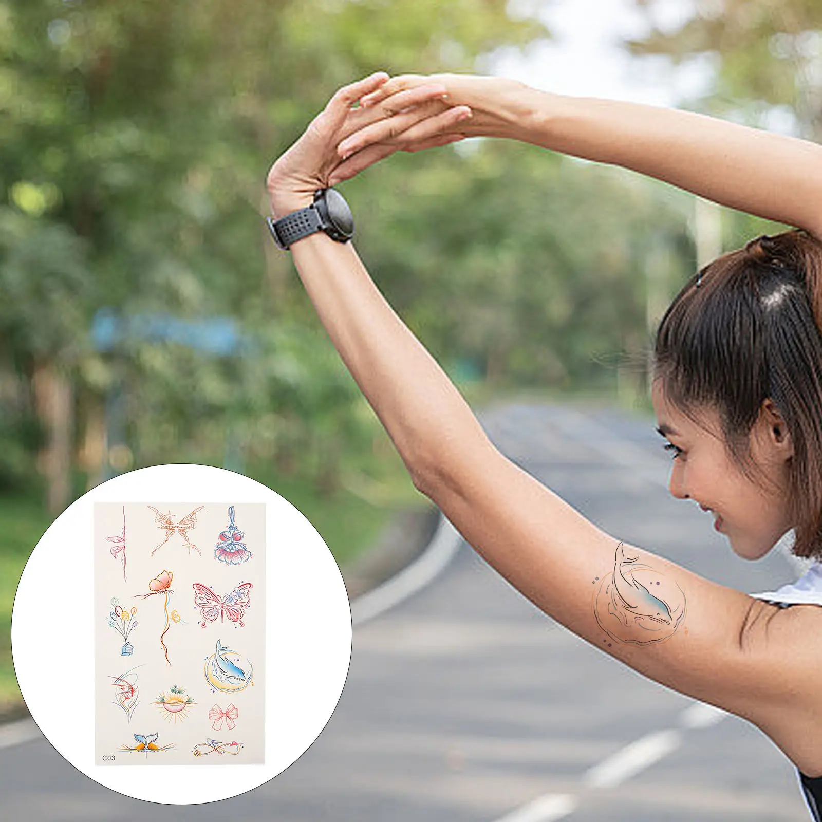 3PCS Colorful Women Waterproof Durable Temporary Body Art Festival Party Body Tattoo Temporary Tattoo Adult For Women Decor
3PCS Colorful Women Waterproof Durable Temporary Body Art Festival Party Body Tattoo Temporary Tattoo Adult For Women Decor