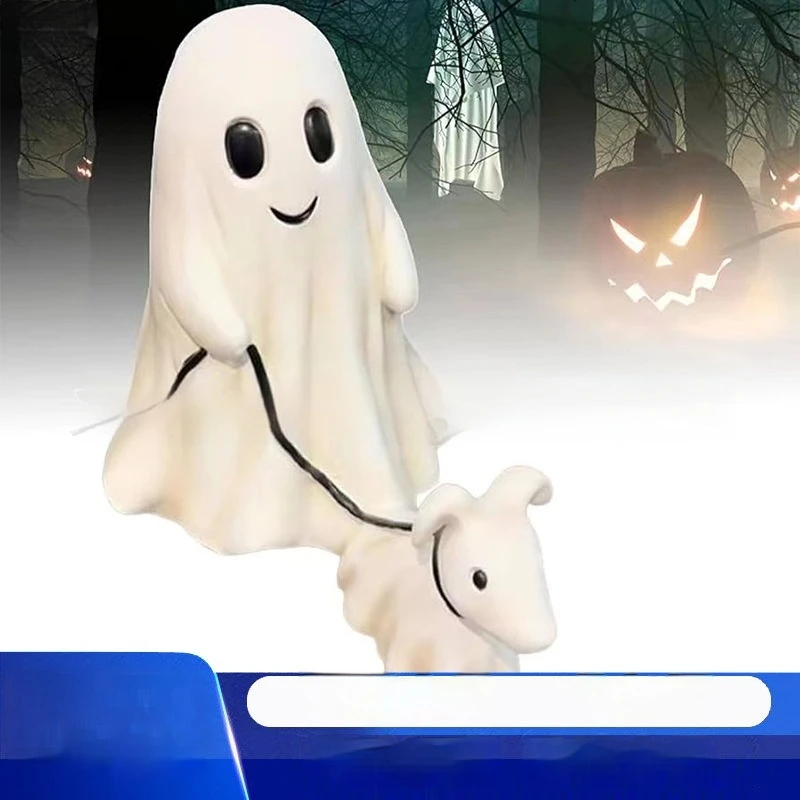 Призрак Хэллоуин Украшение Ремесло из смолы Крытый Открытый Декор террора Трансграничная популярная статуя выгула собаки Фестиваль ужасов
Призрак Хэллоуин Украшение Ремесло из смолы Крытый Открытый Декор террора Трансграничная популярная статуя выгула собаки Фестиваль ужасов