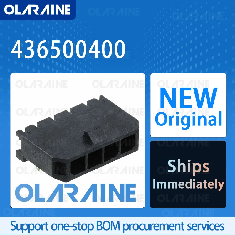 20/50/100Pcs 436500400 100% brand new and original IC chip Headers and wire housings Connector 4 Position
20/50/100Pcs 436500400 100% brand new and original IC chip Headers and wire housings Connector 4 Position