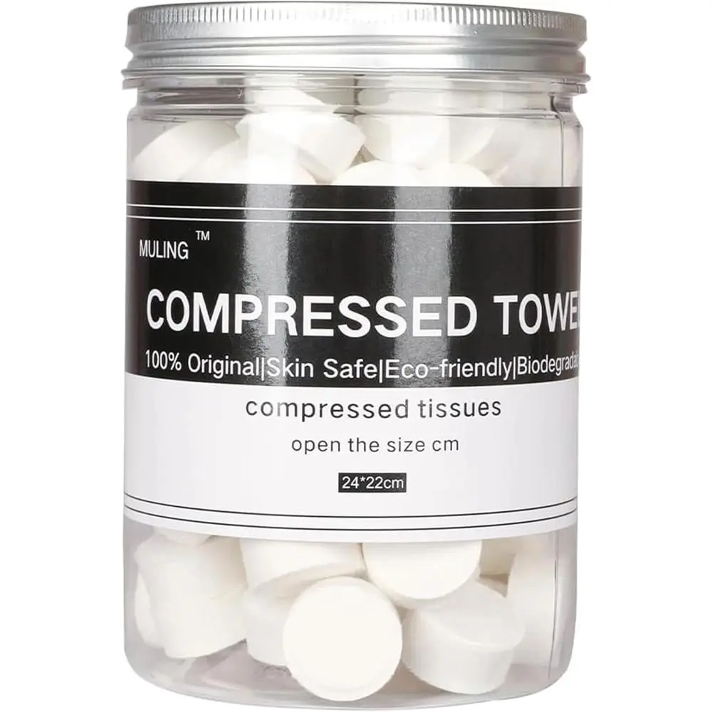 Portable Mini Compressed Towels - 100 Pack for Travel, Sports, Beauty, and Home Use
Portable Mini Compressed Towels - 100 Pack for Travel, Sports, Beauty, and Home Use