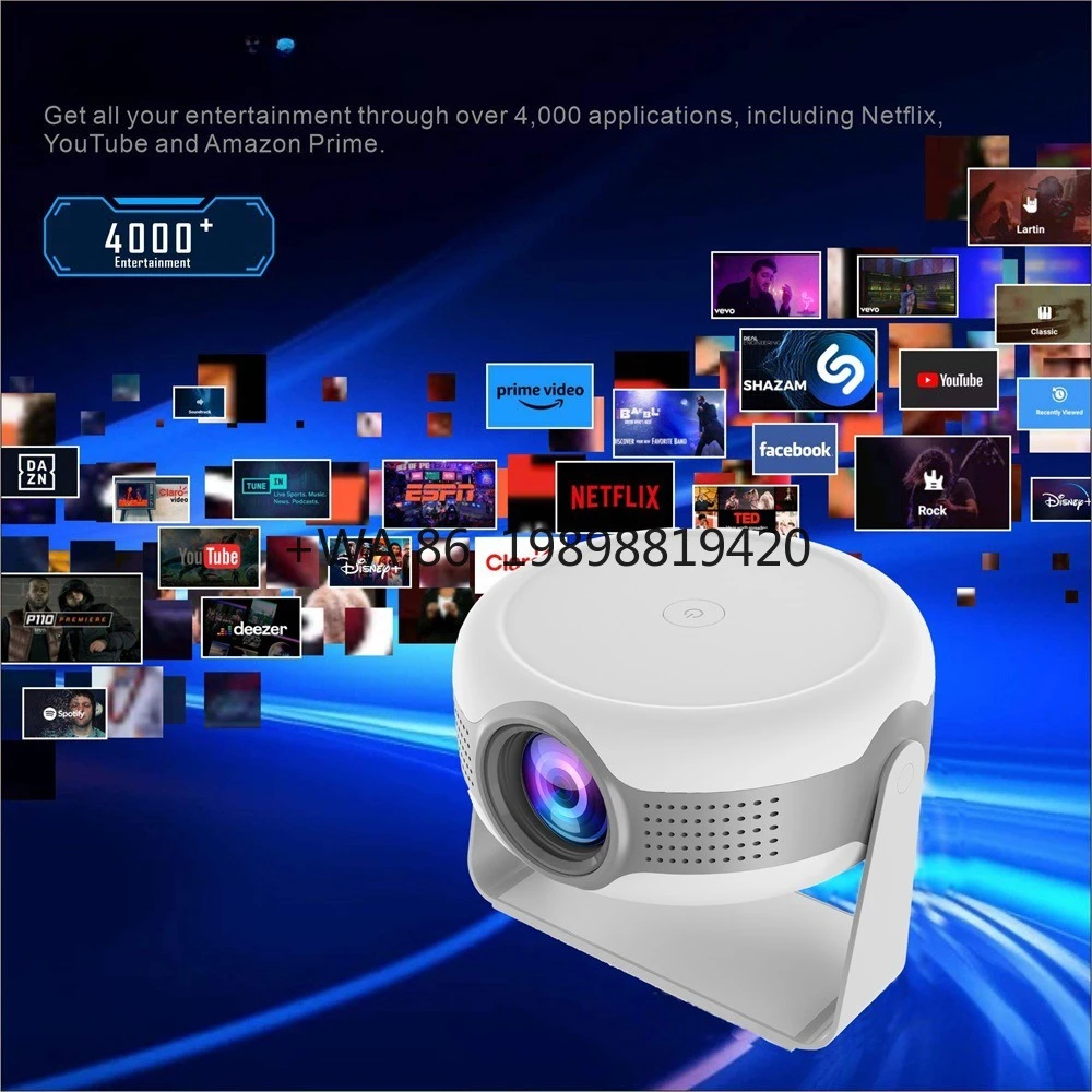 Newest Android 12.0 T269pro Smart Portable HD Mini 4K Wifi6 Auto Correction Wireless Home Theater Projecteur
Newest Android 12.0 T269pro Smart Portable HD Mini 4K Wifi6 Auto Correction Wireless Home Theater Projecteur