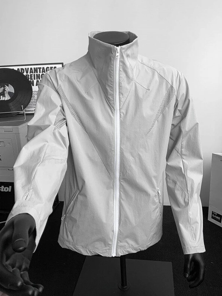 Легкая летняя мужская модная солнцезащитная одежда из ледяного шелка с быстрым высыханием, дышащая, с охлаждающим эффектом, мужская куртка
Легкая летняя мужская модная солнцезащитная одежда из ледяного шелка с быстрым высыханием, дышащая, с охлаждающим эффектом, мужская куртка