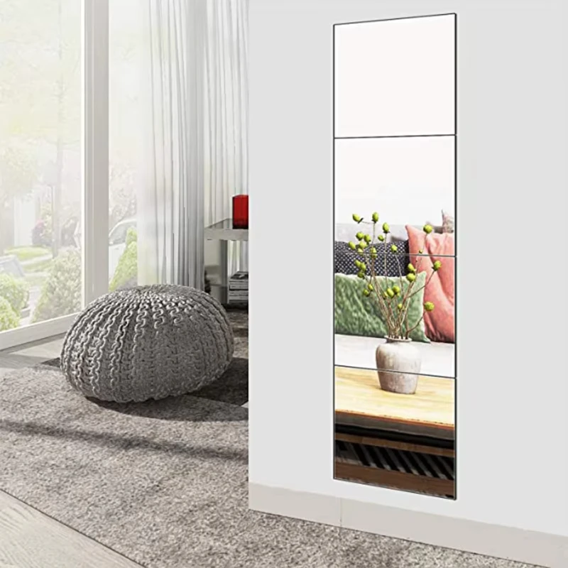 4PCs 3D Self-adhesive Mirror Stickers Flexible Thicken DIY Art Mirrors Acrylic Wall Decorations for Door Wardrobe Bathroom Home
4PCs 3D Self-adhesive Mirror Stickers Flexible Thicken DIY Art Mirrors Acrylic Wall Decorations for Door Wardrobe Bathroom Home
