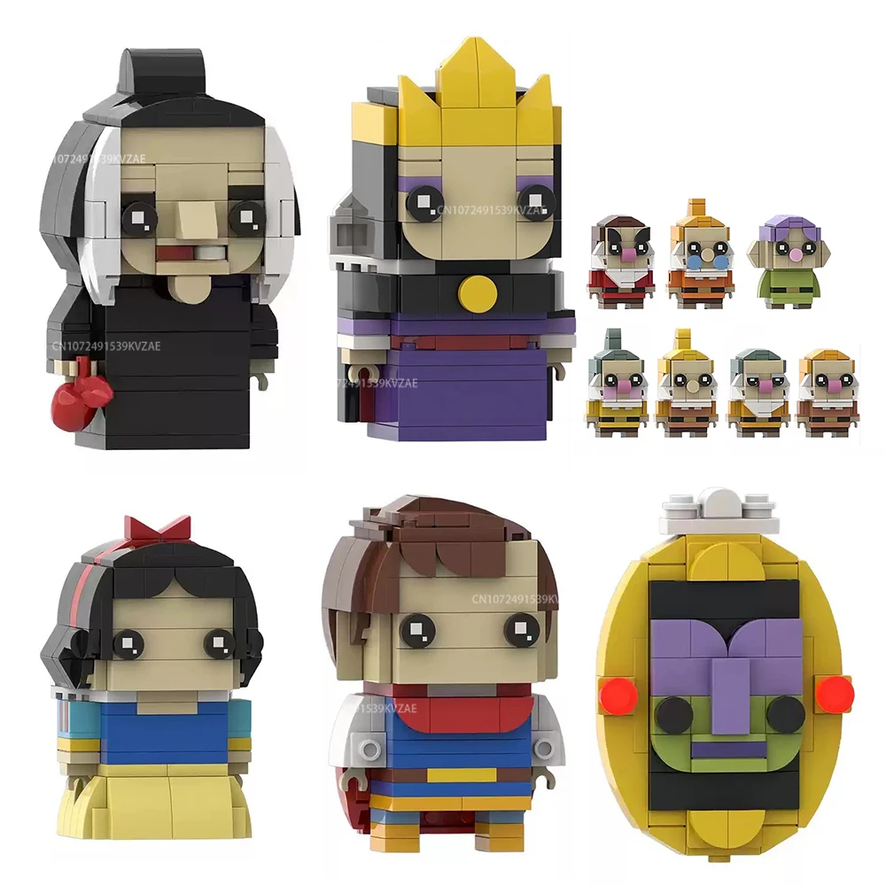 MOC Animated Story Princess, Prince, Witch Brickheadz Building Blocks Cartoon Fairy Tale Figure Model DIY Toy Birthday Gift
MOC Animated Story Princess, Prince, Witch Brickheadz Building Blocks Cartoon Fairy Tale Figure Model DIY Toy Birthday Gift