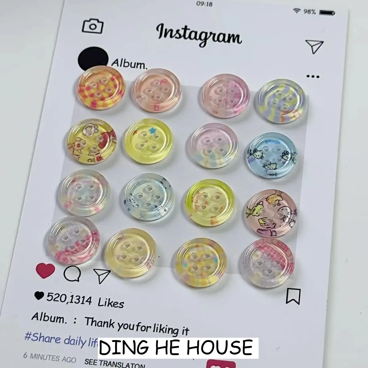 5/10/15PC New Small Transparent Round Button Colored Cute Cartoon DIY Handmade Clothing Shoes Hats Socks Hair Accessories
5/10/15PC New Small Transparent Round Button Colored Cute Cartoon DIY Handmade Clothing Shoes Hats Socks Hair Accessories