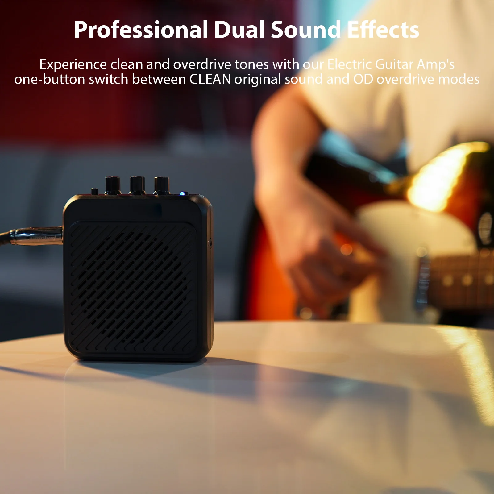 AG-03N Усилитель для электрогитары BT Динамик Мини-дизайн с поясным креплением 2 режима 3 Вт Перезаряжаемый с наушниками Бесшумная практика
AG-03N Усилитель для электрогитары BT Динамик Мини-дизайн с поясным креплением 2 режима 3 Вт Перезаряжаемый с наушниками Бесшумная практика