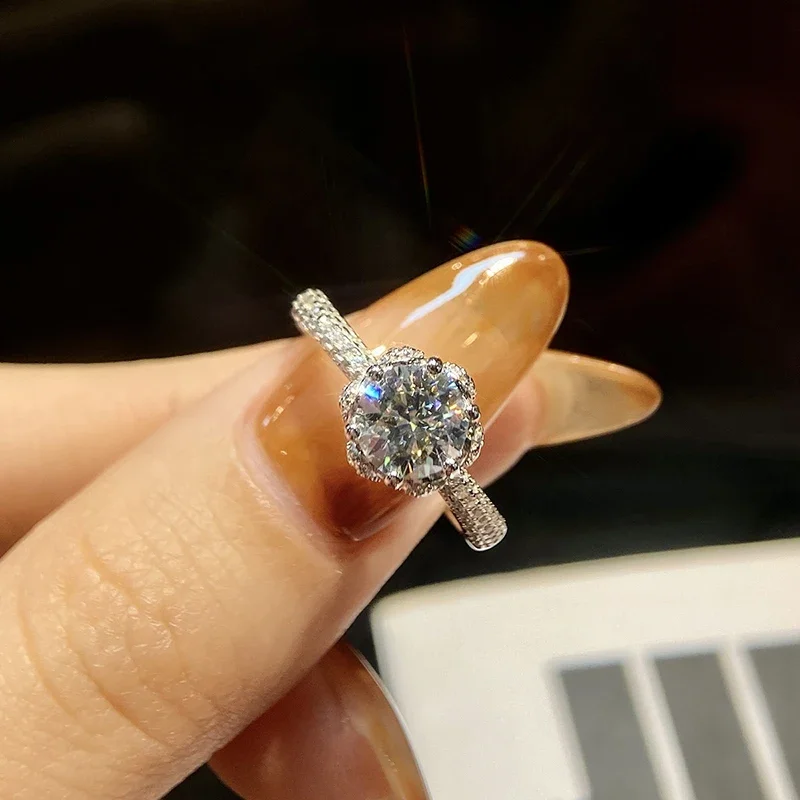 DWJ 1CT Ice Queen Fantastic Certified Moissanite Diamond Dating Wedding Rings For Women Real 925 Sterling Silver Fine Jewelry
DWJ 1CT Ice Queen Fantastic Certified Moissanite Diamond Dating Wedding Rings For Women Real 925 Sterling Silver Fine Jewelry